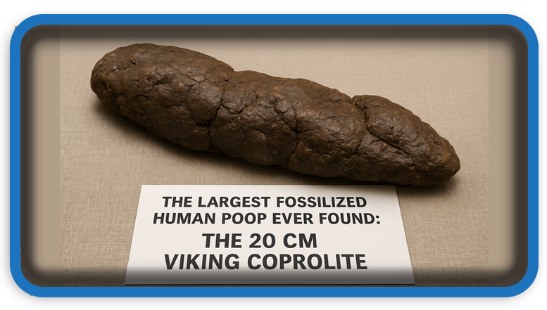 The Largest Fossilized Human Poop Ever Found: The 20 cm Viking Coprolite