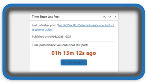 Time Since Last Post