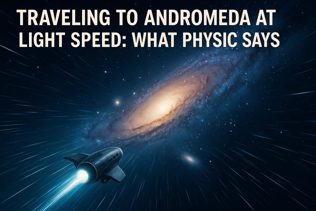 Traveling to Andromeda at Light Speed: What Physics Says