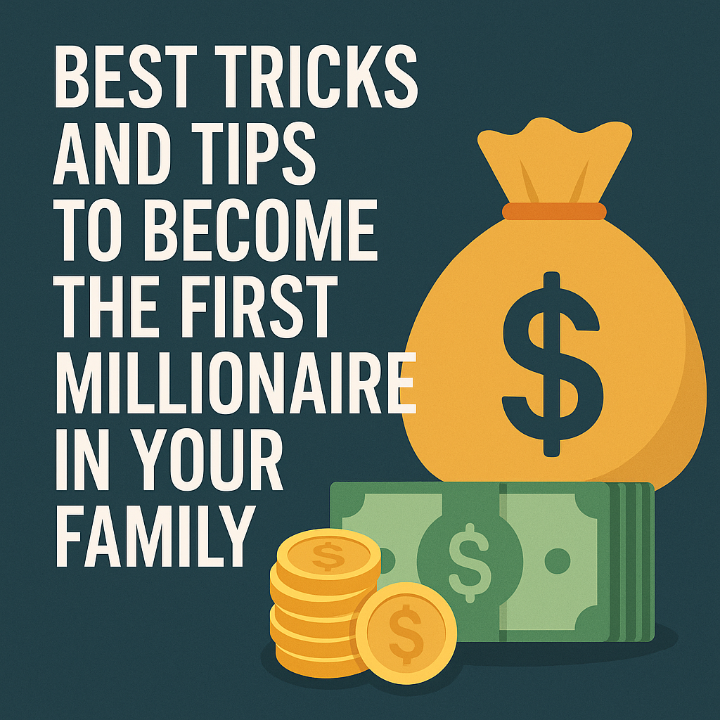 Best Tricks and Tips to Become the First Millionaire in Your Family