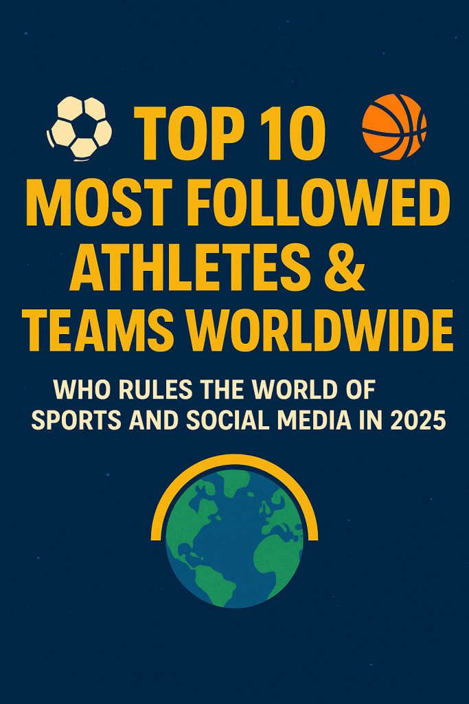Discover 10 Of The Most Followed Athletes and Teams Worldwide