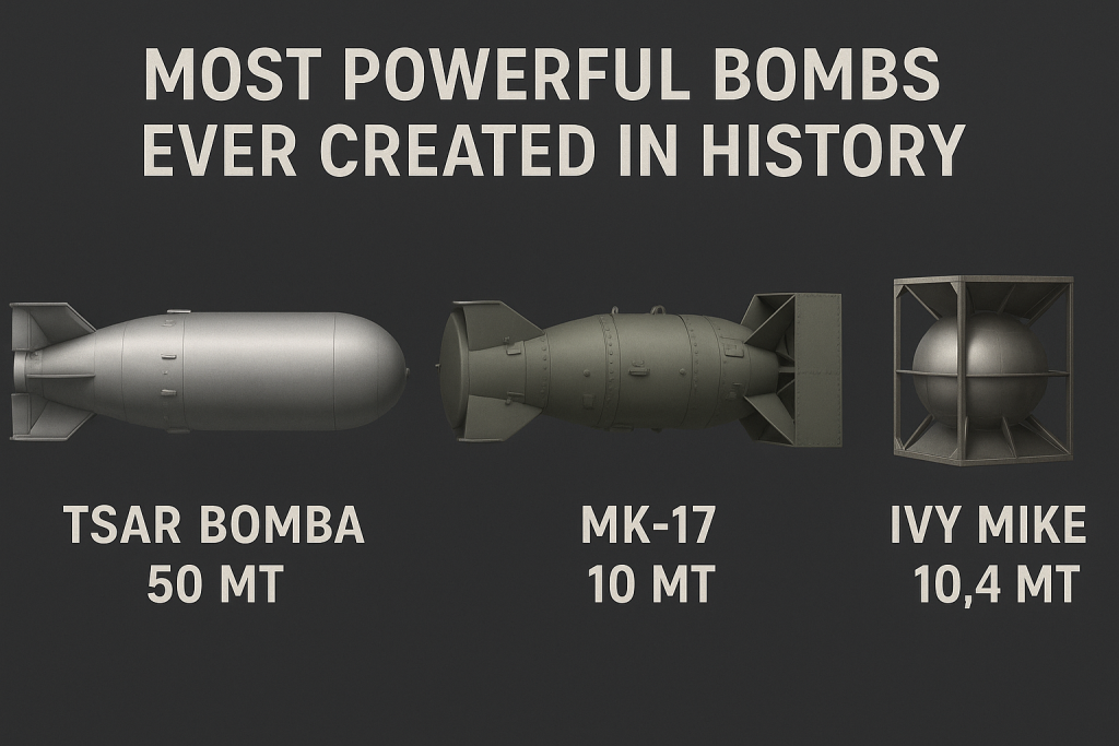 Top 10 Most Powerful Bombs Ever Created in History