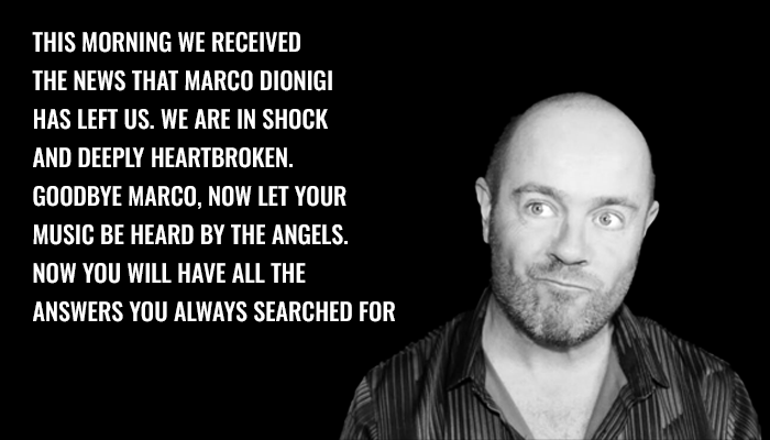 Farewell to Marco Dionigi Iconic Alter Ego DJ Has Passed Away
