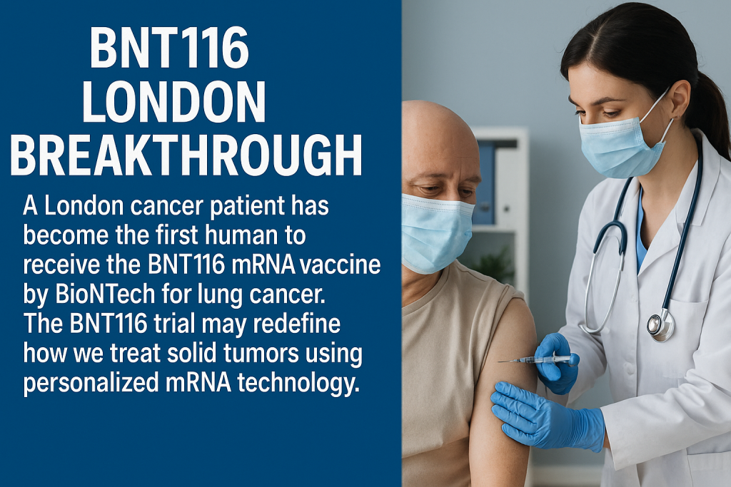 First Cancer Patient To Receive The BNT116 mRNA Vaccine