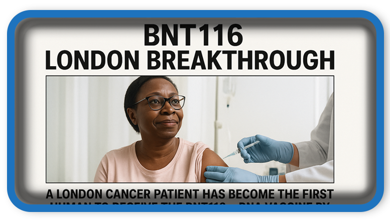 First Cancer Patient To Receive The BNT116 mRNA Vaccine