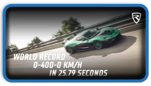 Rimac Nevera New 0–400–0 km/h Record