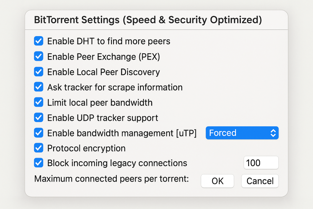BitTorrent Settings You Should Avoid