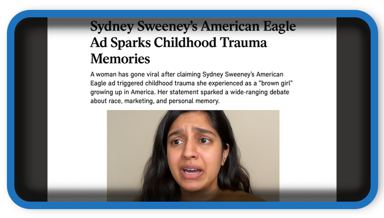 Sydney Sweeney’s American Eagle Ad Sparks Childhood Trauma Memories.