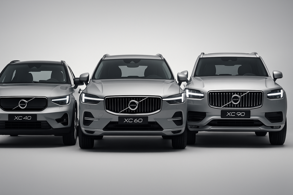 Volvo XC Models Specifications for XC40 XC60 and XC90 (2025)