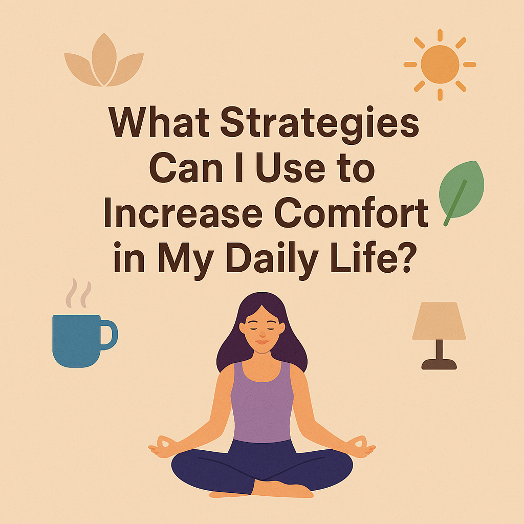 What Strategies Can I Use to Increase Comfort in My Daily Life