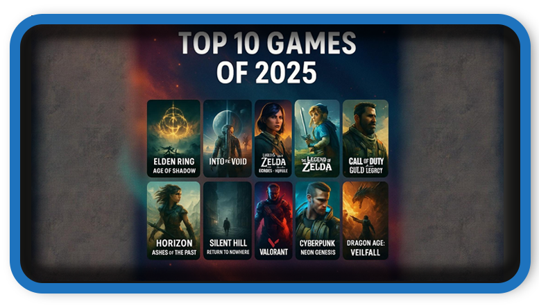Best Titles Ranked And Top 10 Games of 2025
