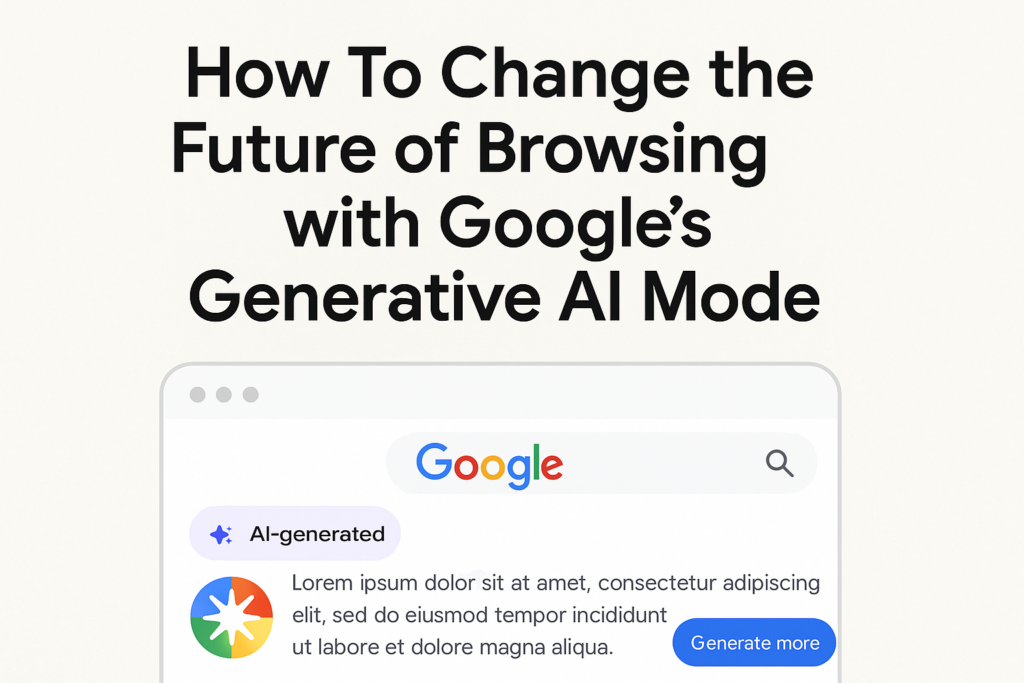 How To Change the Future of Browsing with Google’s AI Mode