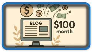 Earn $100/Month From Your Blog Without Selling a Thing