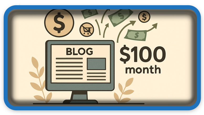 Earn $100/Month From Your Blog Without Selling a Thing
