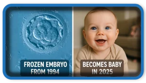 Frozen Embryo from 1994 Becomes Baby in 2025