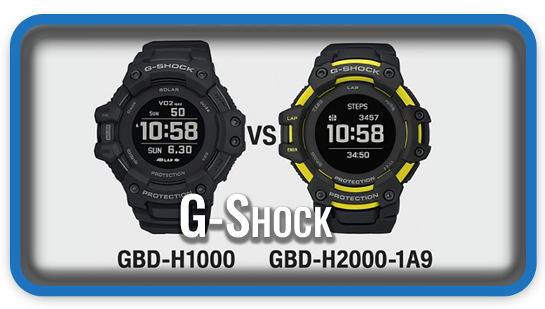 G-Shock GBD-H1000 vs GBD-H2000