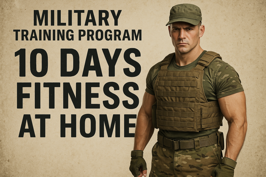 How To Make Military Training Program 10 Days Fitness at Home