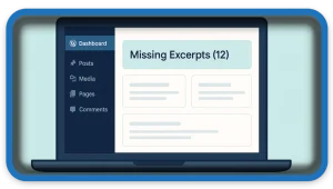 How to Add Dashboard Widget For Posts Missing Excerpt