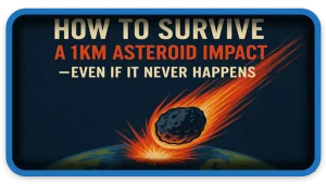 How to Survive a 1km Asteroid Impact Even If It Never Happens