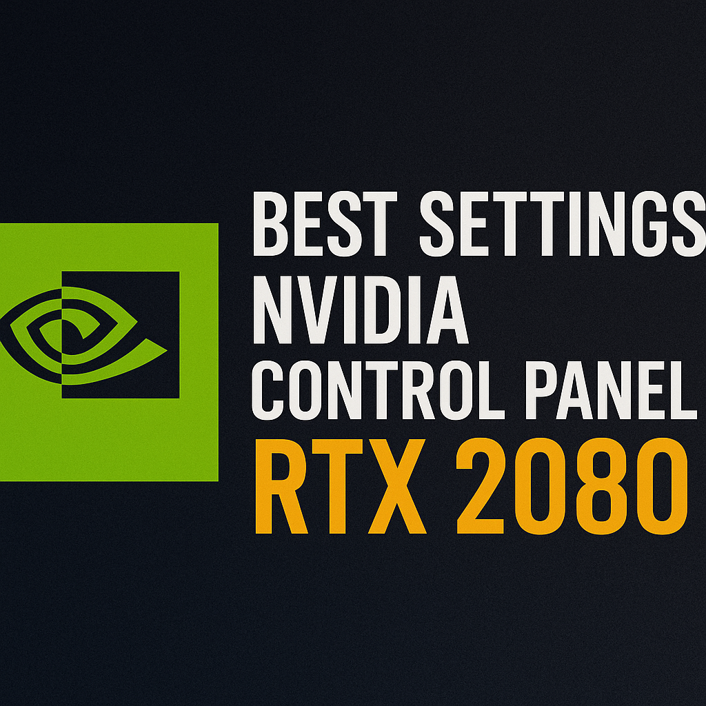 How To Make Best Settings Nvidia Control Panel RTX 2080