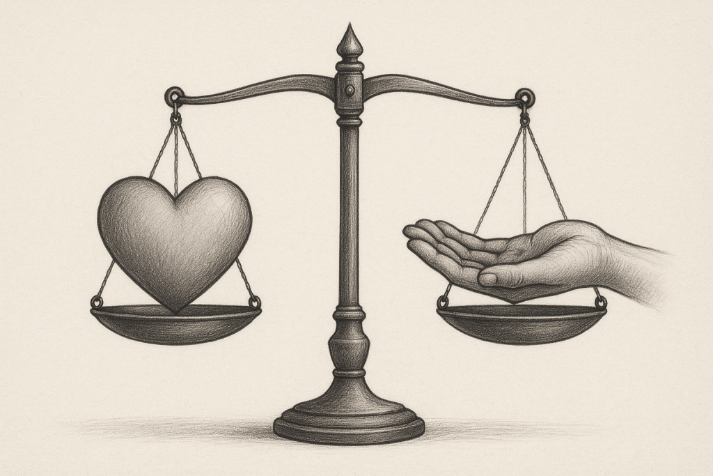 Moral Balance in Life Asking and Offering in Equal Measure