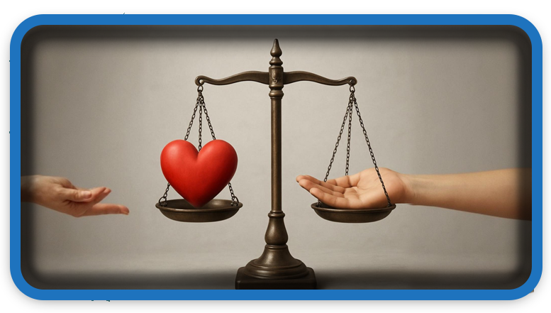 Moral Balance in Life Asking and Offering in Equal Measure