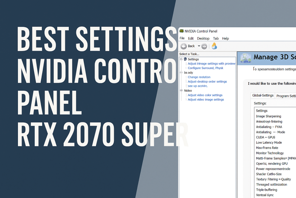Nvidia Panel RTX 2070 Super Unlock Maximum Performance