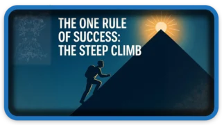 The One Rule of Success The Steep Climb