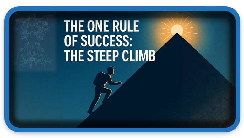 The One Rule of Success The Steep Climb
