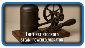 The first recorded steam-powered vibrator