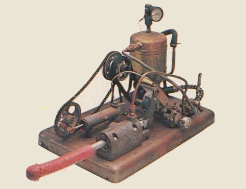 The first recorded steam-powered vibrator is credited to Dr. George Taylor in the 1860s.