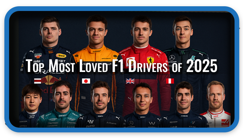Top Most Loved F1 Drivers of 2025