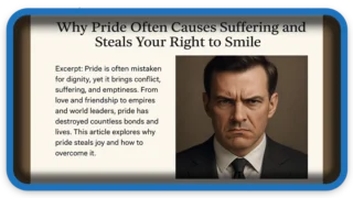 Why Pride Often Causes Suffering and Steals Your Right to Smile
