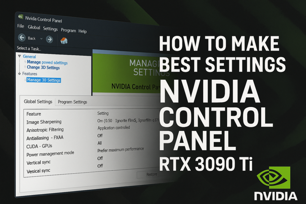 Best Settings Nvidia Control Panel RTX 3090 Ti
