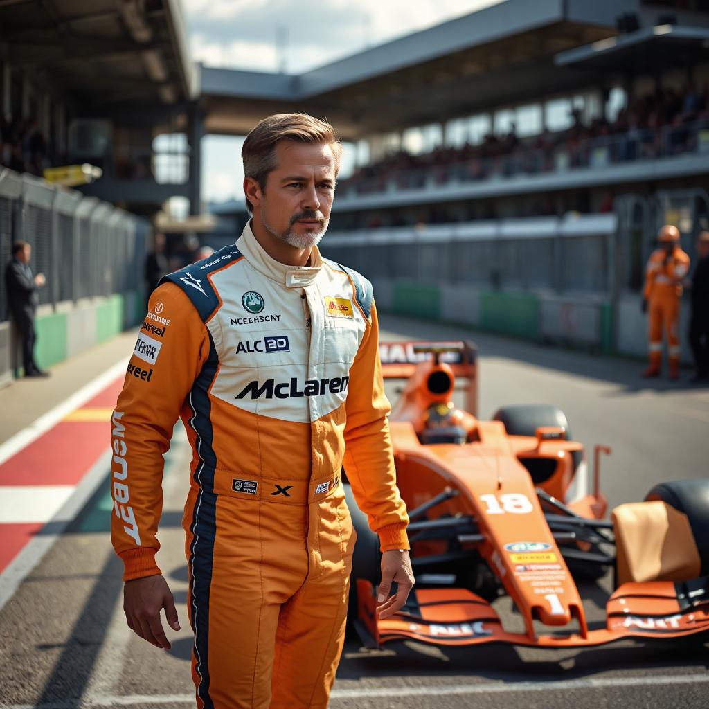 Brad Pitt Drives An F1 Car For The First Time