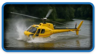 Helicopter Crash in France During Water Scoop at Rosporden Lake
