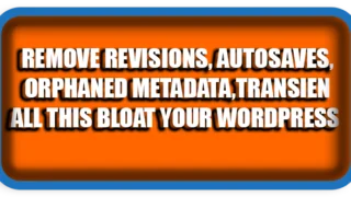 How To Clear Revisions, Autosaves, Orphaned Meta, Optimize DB