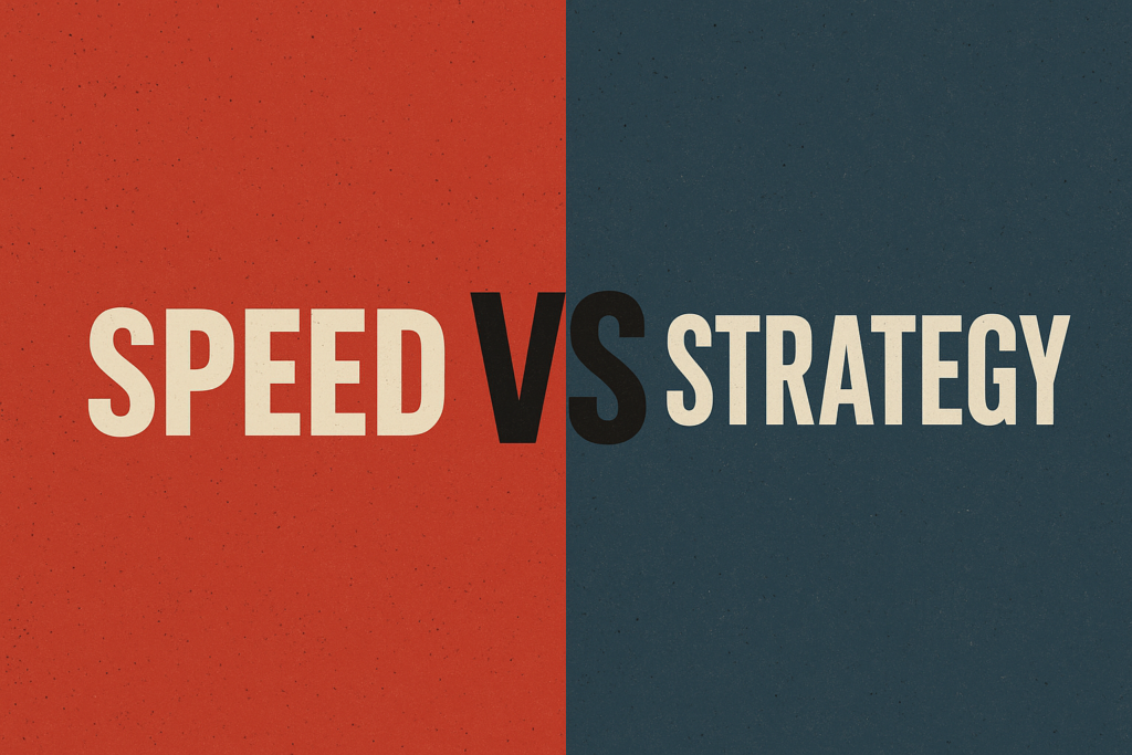 How To Do Speed or Strategy Success Belongs to Those Who Act