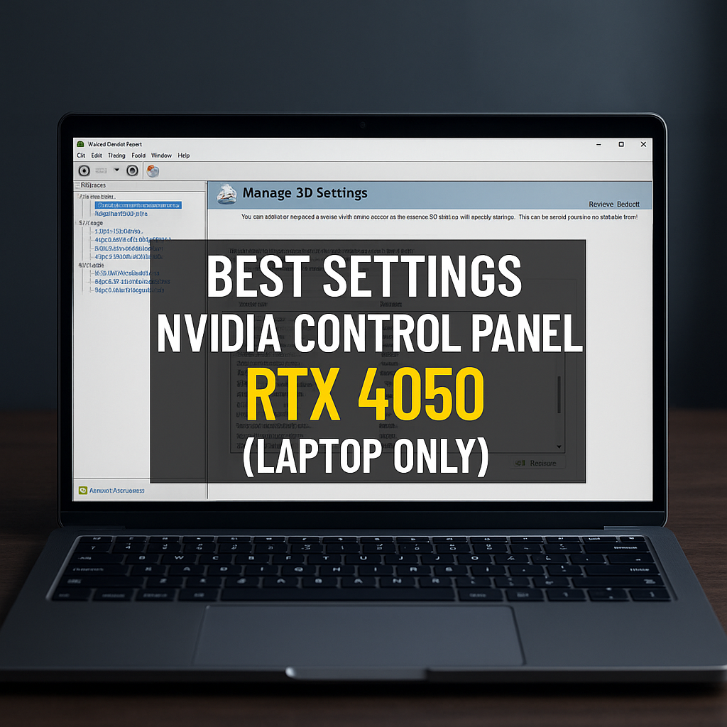 How To Make Best Settings Control Panel RTX 4050