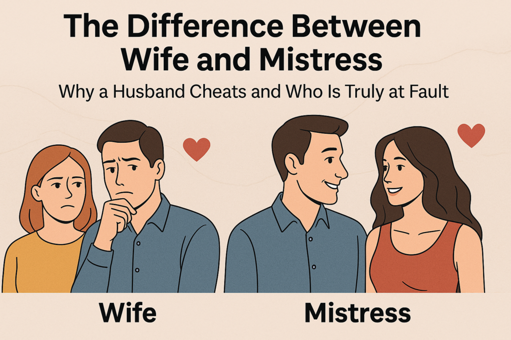 How To See The Difference Between Wife and Mistress