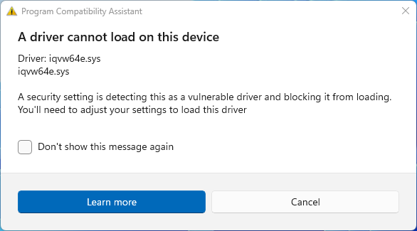 How to Fix iqvw64e.sys