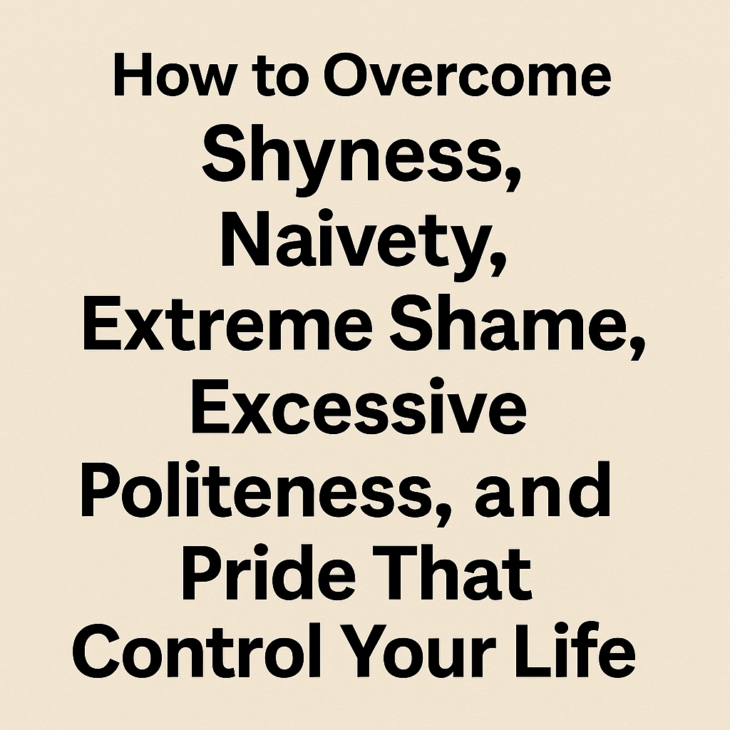 How to Overcome Shyness, Naivety, Extreme Shame, Politeness