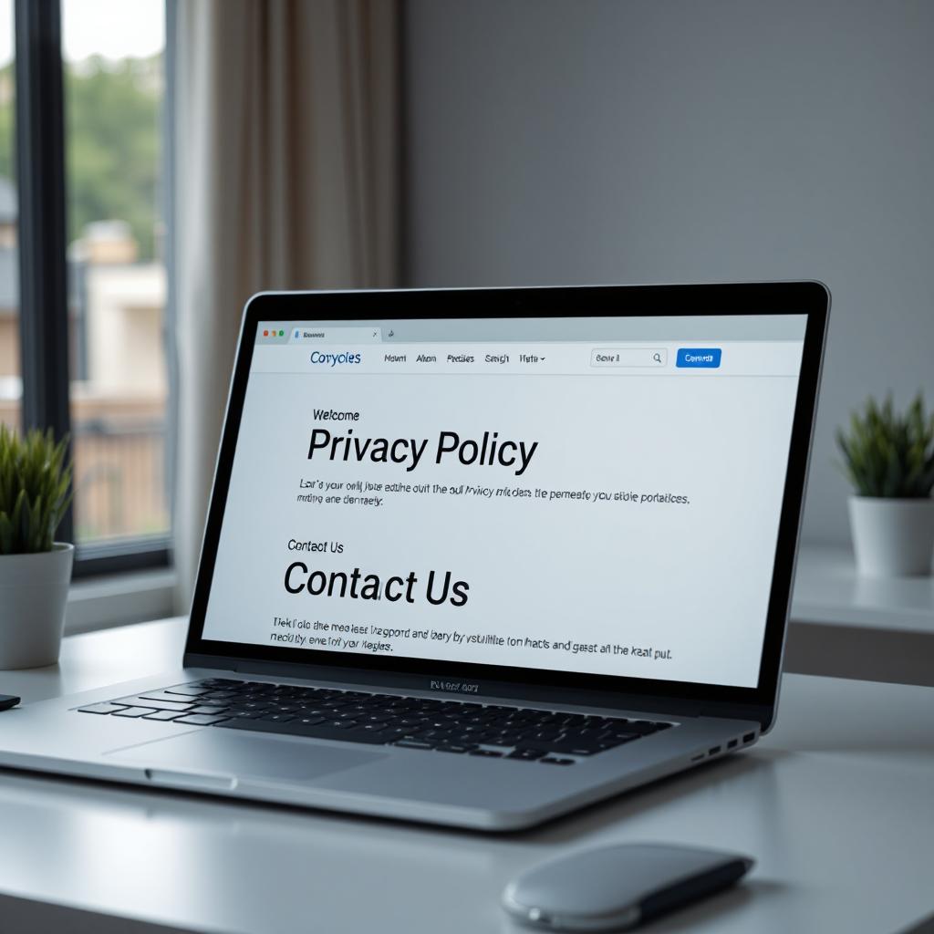 Privacy Policy and Contact page important for AdSense approval