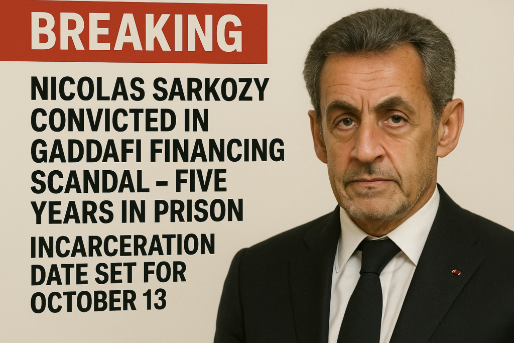 Sarkozy Awaits Incarceration Date on October 13th