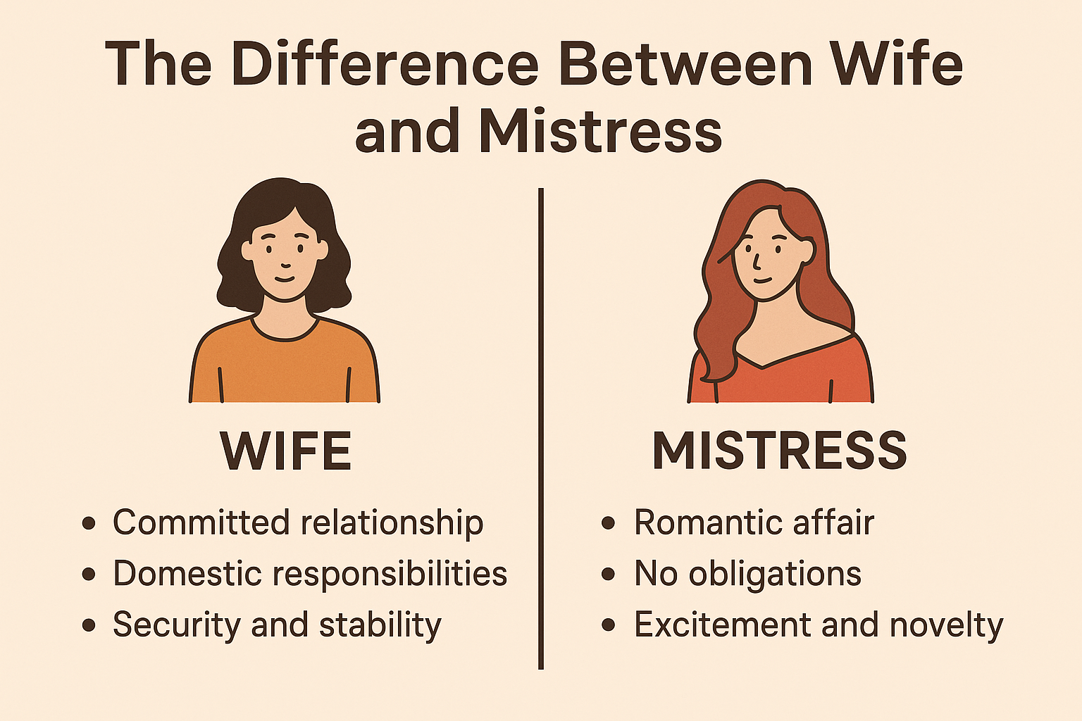 How To See The Difference Between Wife and Mistress