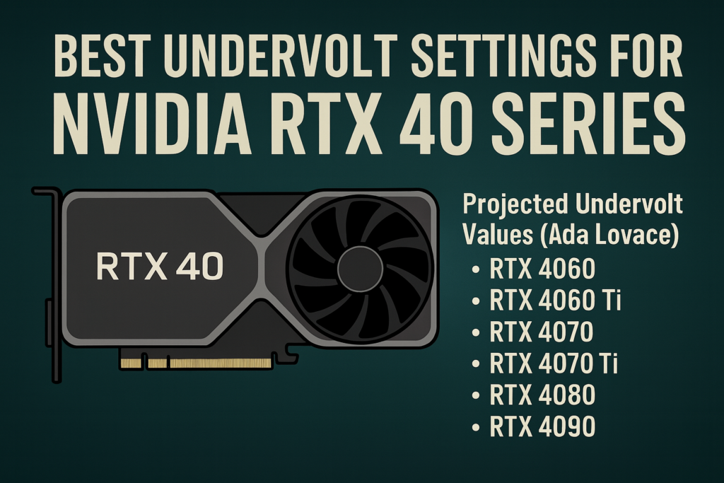 Undervolt Settings for NVIDIA RTX 40 Series