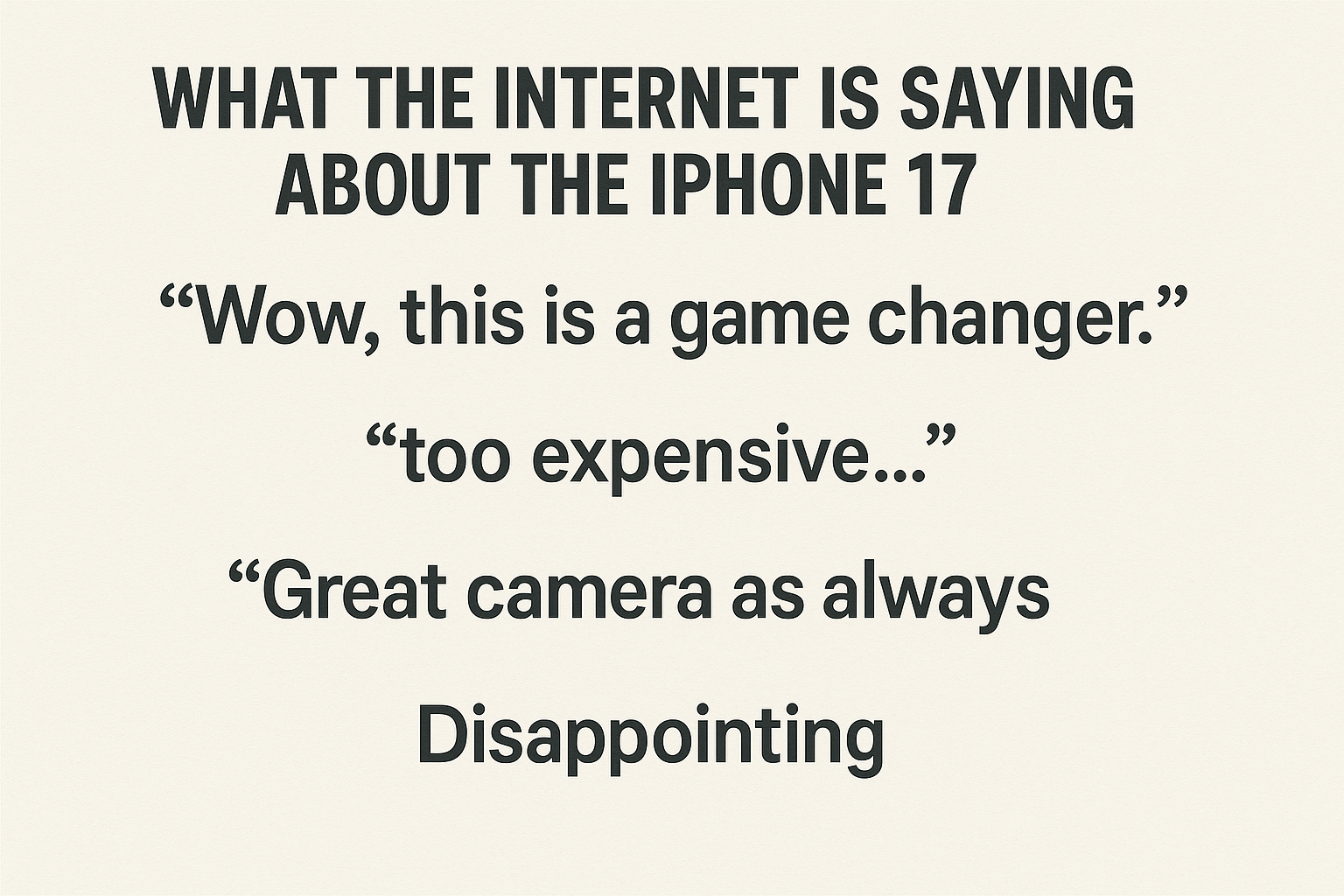 What People Love About iPhone 17