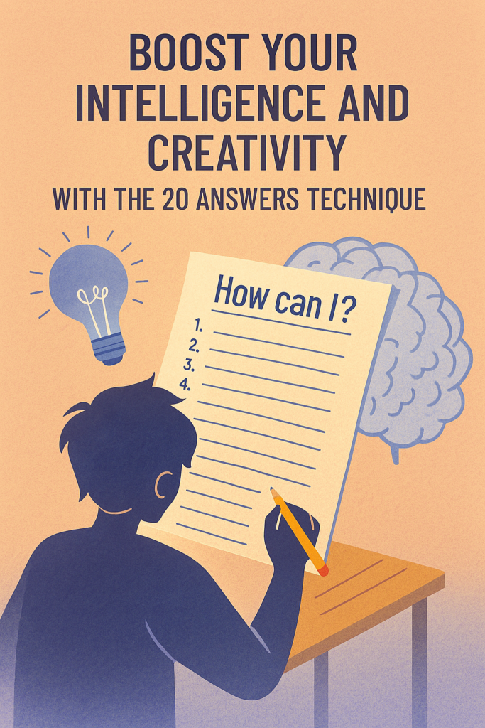 Boost Your Brain Power The 20-Answer Method