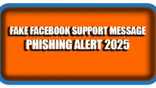 Fake Facebook Support Message Phishing Alert 2025