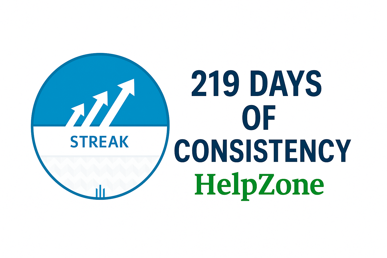 HelpZone Posting Streak 219 Days